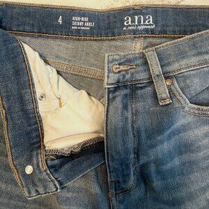 A New Approach (a.n.a.) High Rise Skinny Stretch Ankle Jeans - Sz. 4